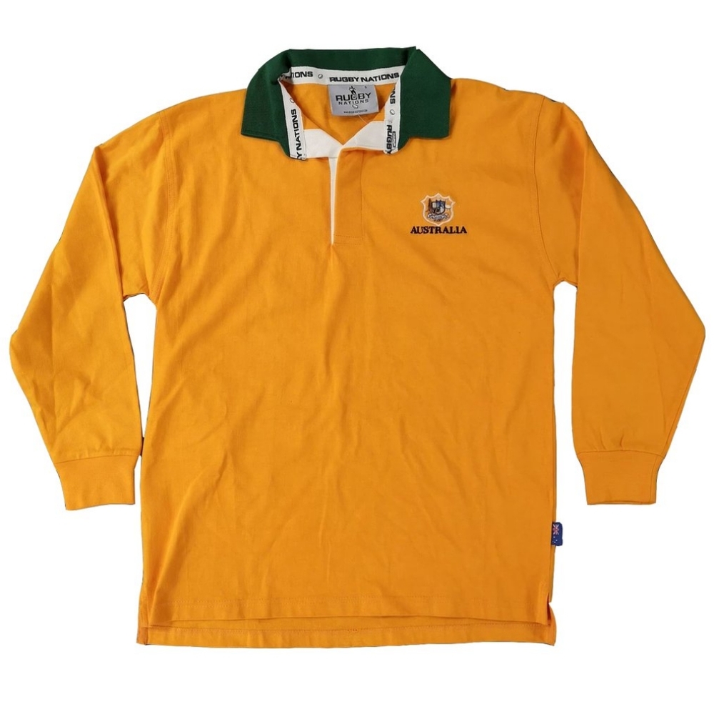 Vintage Australia Rugby Polo Shirt Jersey by Seven Nations UK